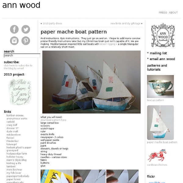Paper mache boat