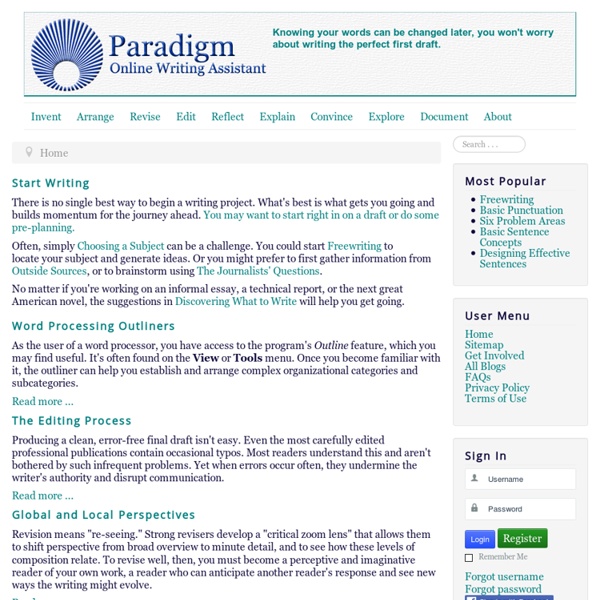 Paradigm Online Writing Assistant - Paradigm Online Writing Assistant