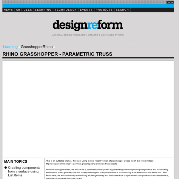 Parametric Truss - Grasshopper