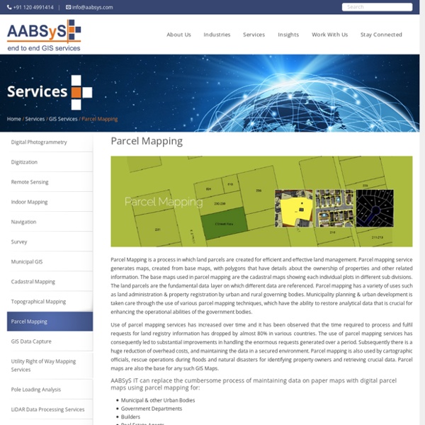 Parcel Mapping Services & Land Parcel Maps at AABSyS