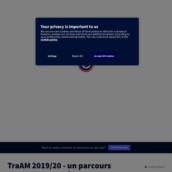 TraAM 2019&#x2F;20 - un parcours webradio en collège by gregory.lanevere on Genially