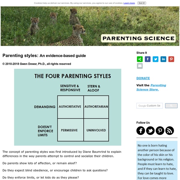 Parenting styles: An evidence-based guide