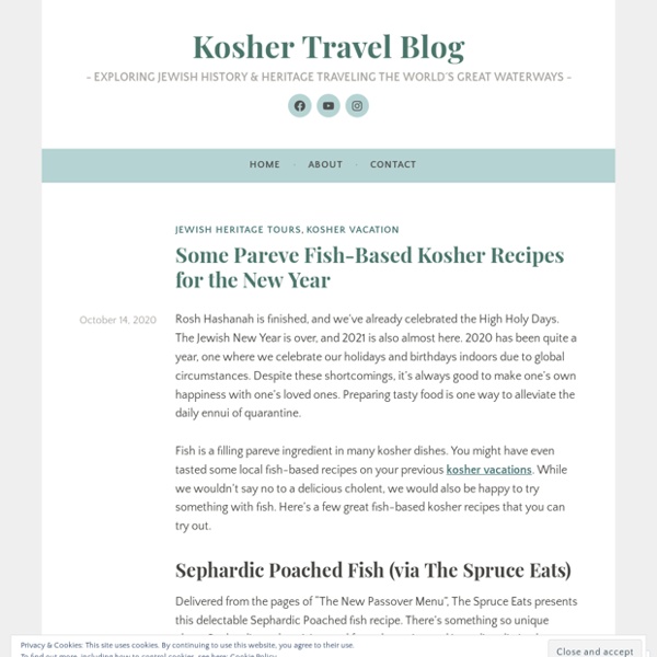Some Pareve Fish-Based Kosher Recipes for the New Year