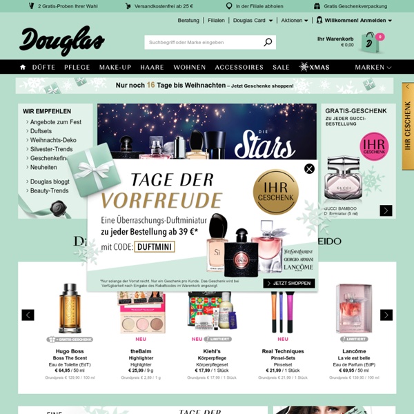 Parfümerie Douglas - Parfüm, Kosmetik, Pflege, Make-up, Düfte und Beauty-Trends bei douglas.de