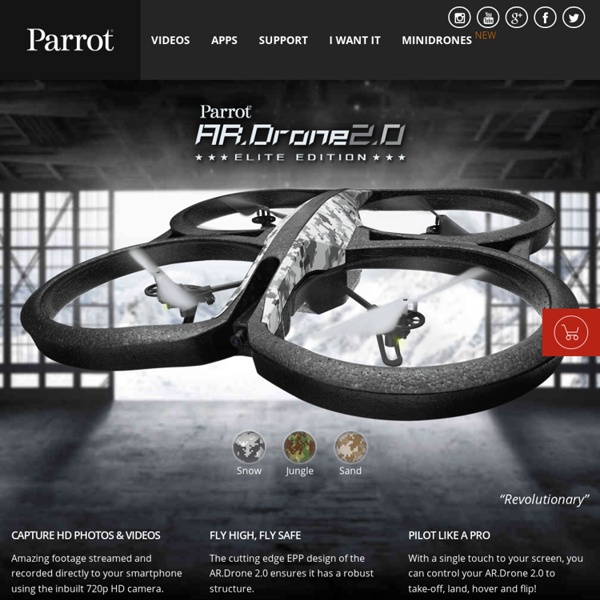 AR.Drone 2.0. Parrot new wi-fi quadricopter - AR.Drone.com - HD Camera - Parrot