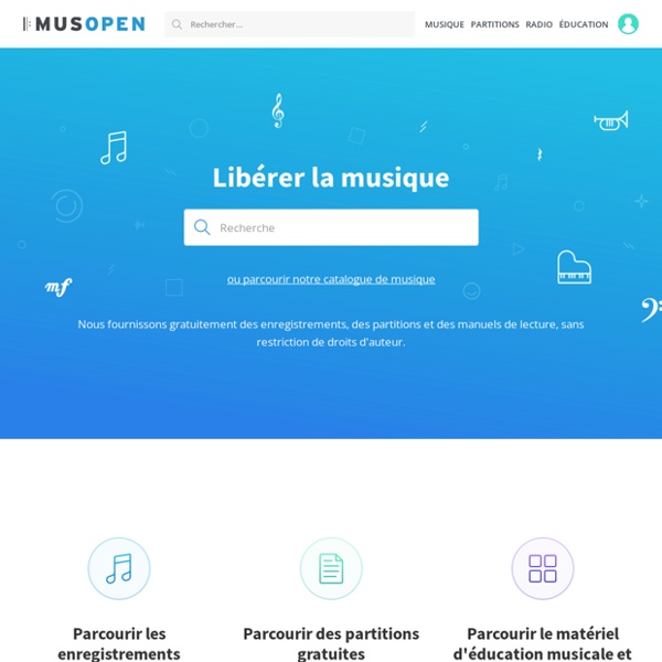 Musopen - Free sheet music, royalty free music, and public domain resources.