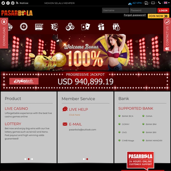 PASARBOLA - Judi Bola Online & Situs Judi Slot Online Terpercaya
