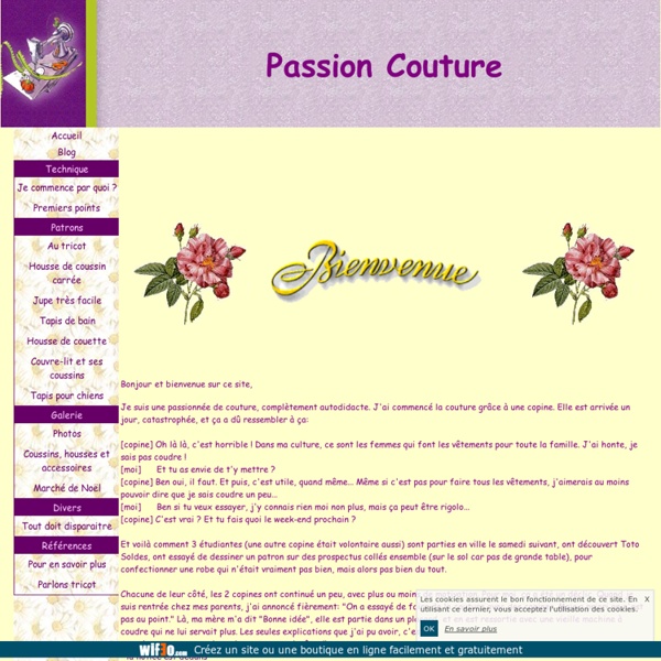 Passion Couture - Accueil