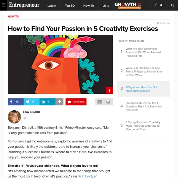 Five Creativity Exercises to Find Your Passion