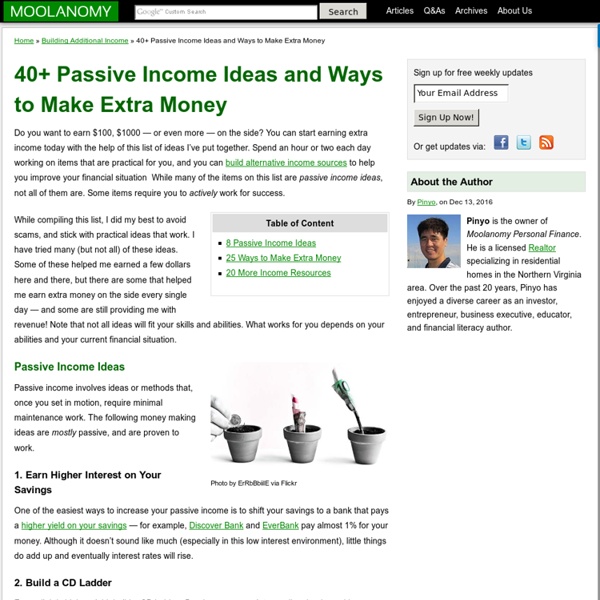 40+ Passive and Extra Income Ideas to Help You Earn More
