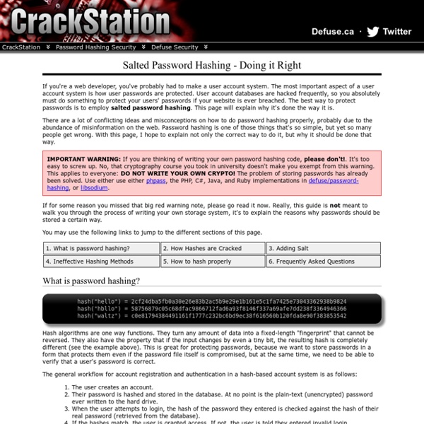 Secure Salted Password Hashing - How to do it Properly