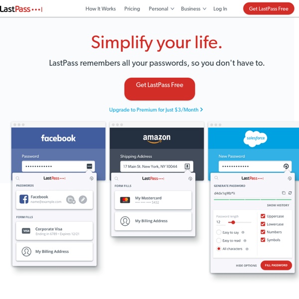 Password Manager, Form Filler, Password Management