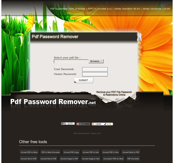 Pdf Password Remover - Pdf File Password Remover - Remove Pdf Password