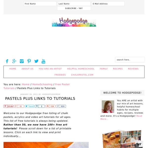 Pastels Plus Links to Tutorials - Hodgepodge