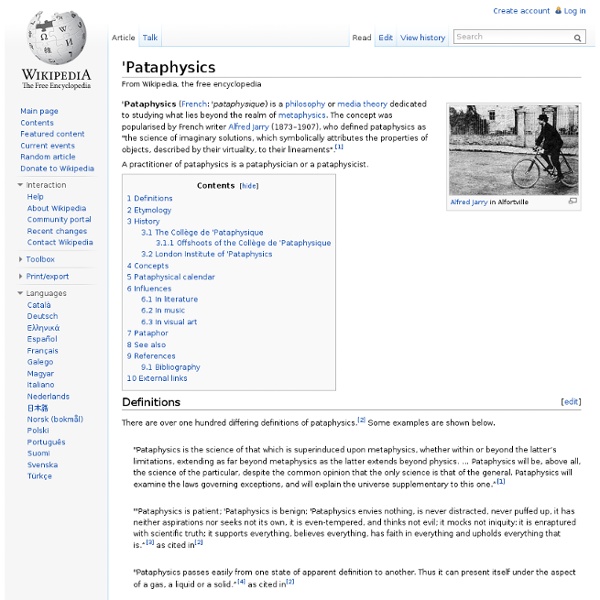 'Pataphysics