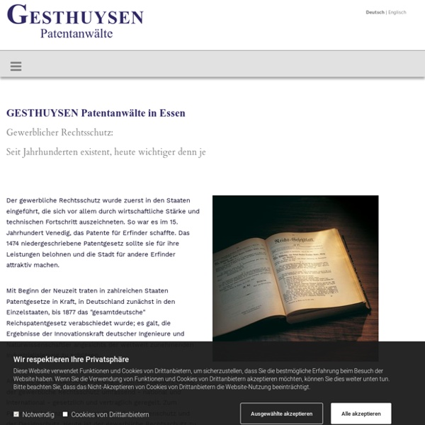 GESTHUYSEN Patent- und Rechtsanwälte - Rechtsschutz