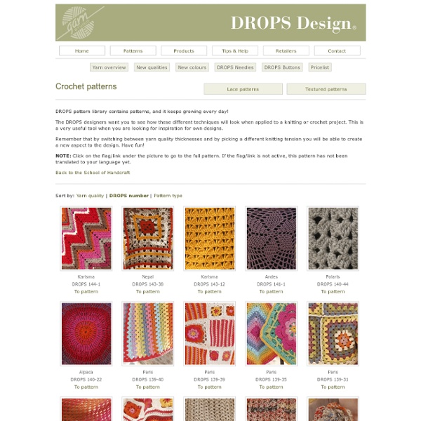DROPS Pattern Library: Crochet patterns