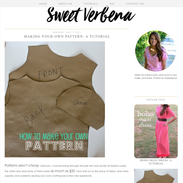 Making Your Own Pattern: a tutorial