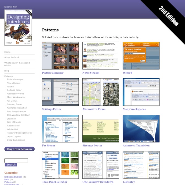 Patterns : Designing Interfaces