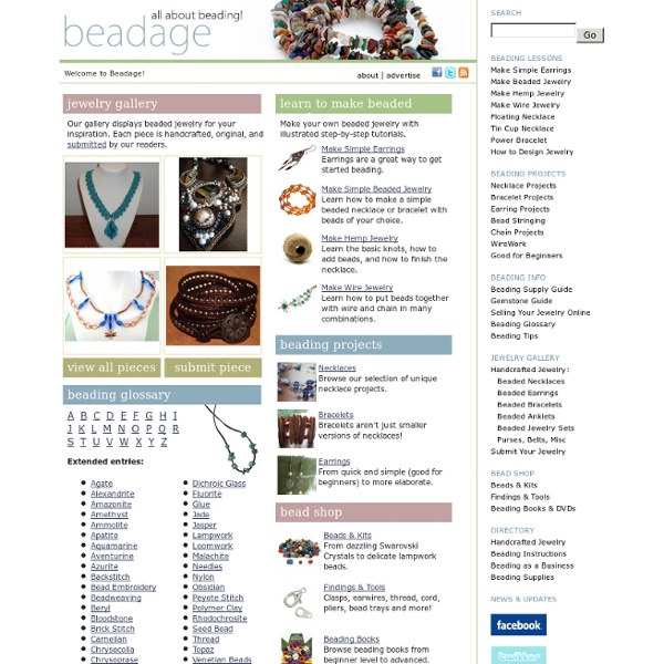 Beadage - Make Beaded Jewelry - Free Beading Patterns, Instructi