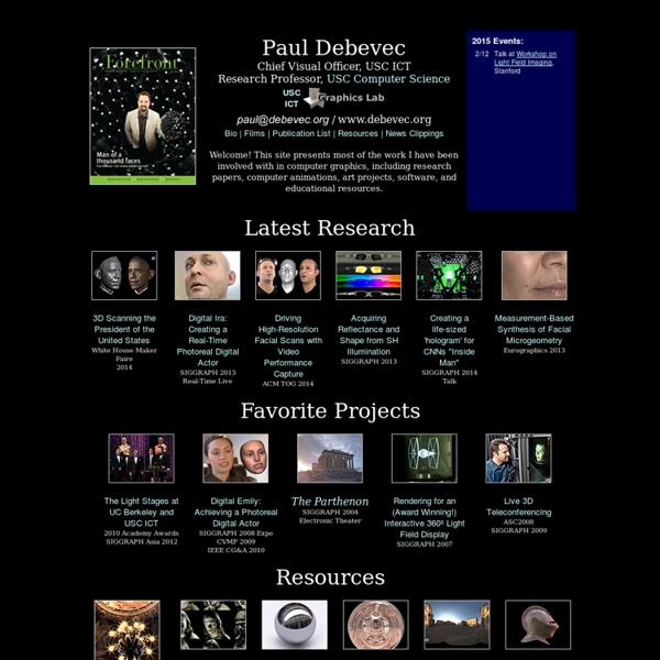 Paul Debevec Home Page