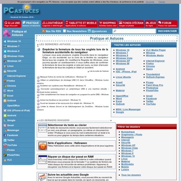PC Astuces : Pratique et Astuces
