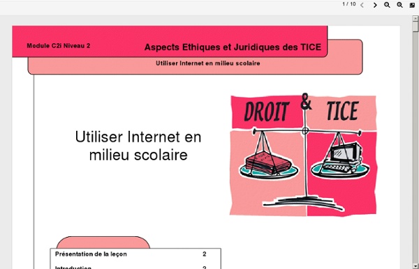 Droit et tice