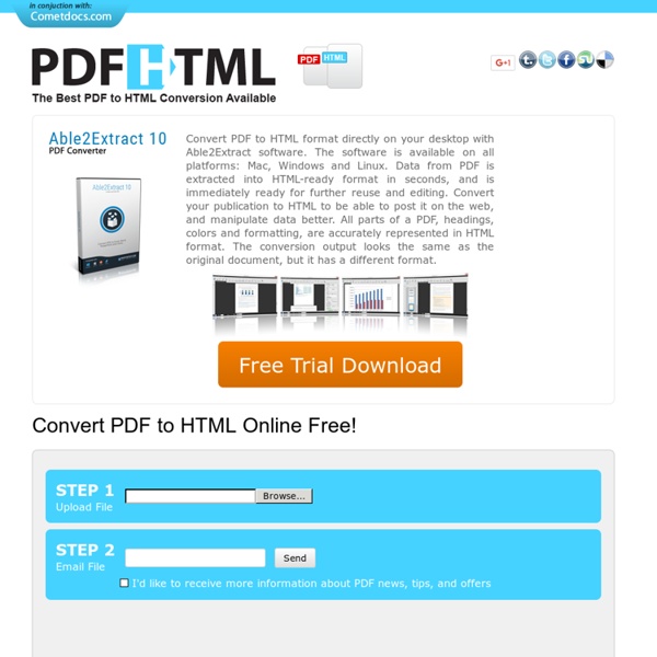 PDF to HTML Free Online.