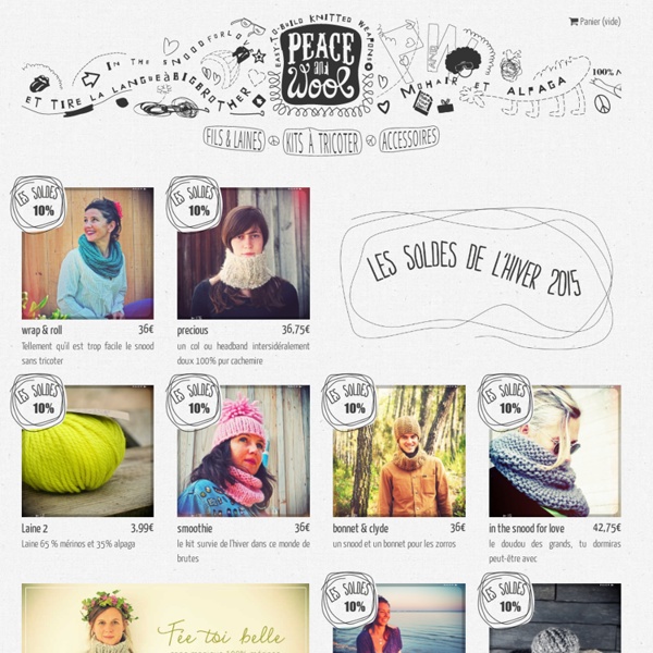 Peace and Wool ☮ kits en tricot