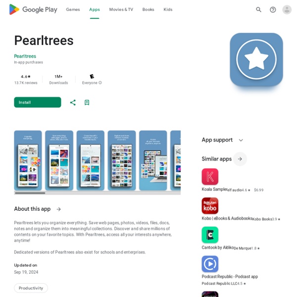 Pearltrees - Collect & Share - Приложения на Google Play