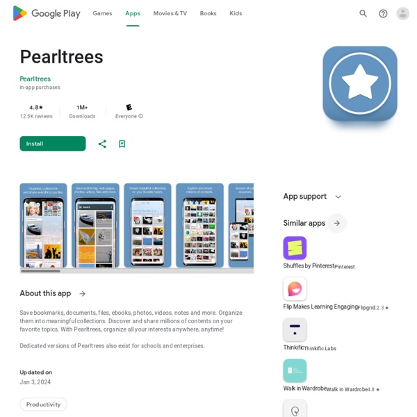 Pearltrees - Collect & Share - Приложения на Google Play