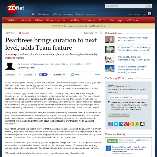 Pearltrees brings curation to next level, adds Team feature