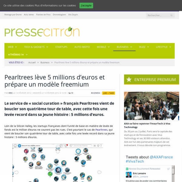 Pearltrees lève 5 millions d'euros et prépare un modèle freemium