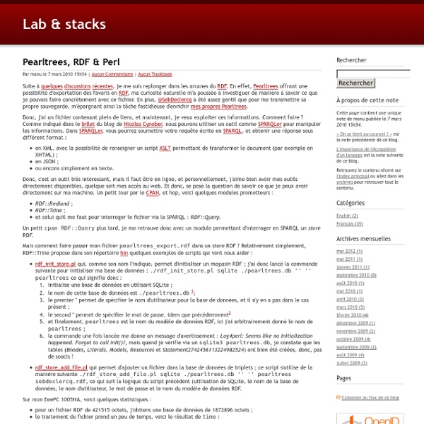 Pearltrees, RDF & Perl