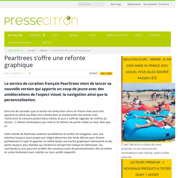 Pearltrees s’offre une refonte graphique
