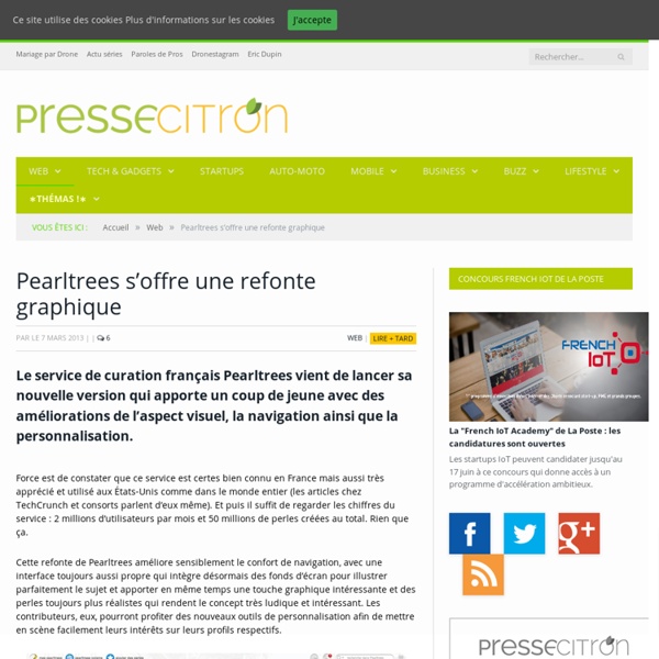 Pearltrees s’offre une refonte graphique