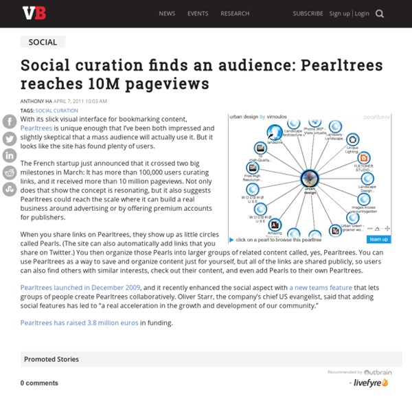 Social curation finds an audience: Pearltrees reaches 10M pageviews