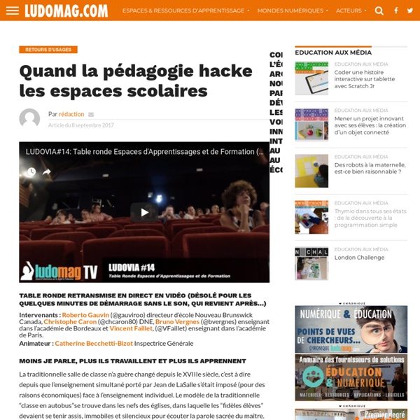 Quand la pédagogie hacke les espaces scolaires – Ludovia Magazine