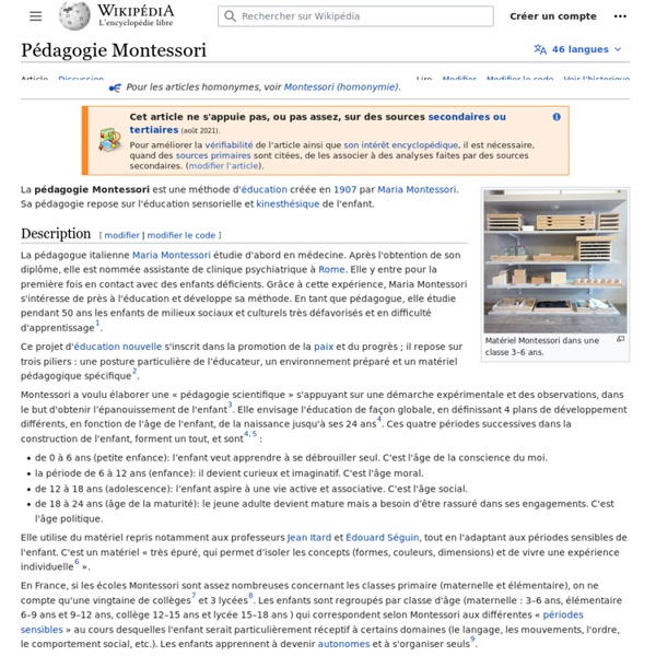 Pédagogie Montessori