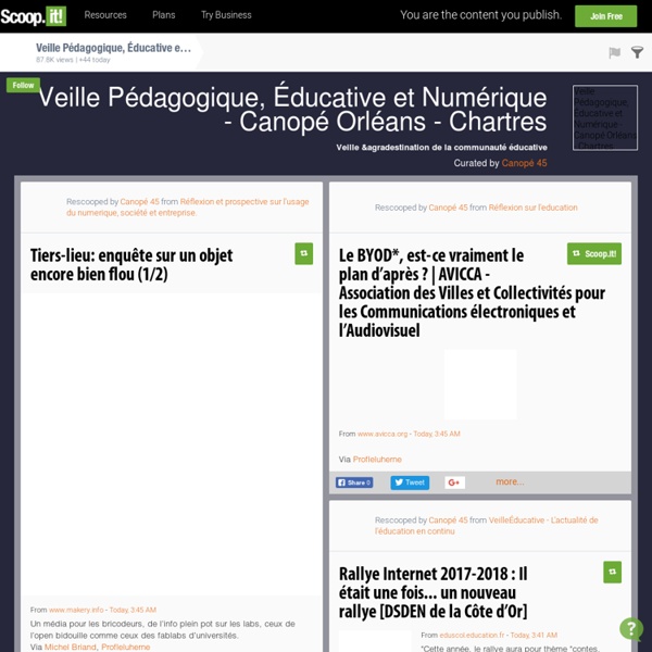 Infos docs Canopé de l'académie d'Orléans-Tours