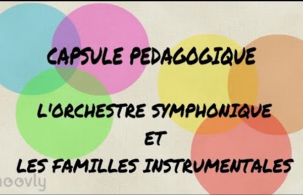 Capsule pédagogique : les familles instrumentales et l'orchestre symphonique