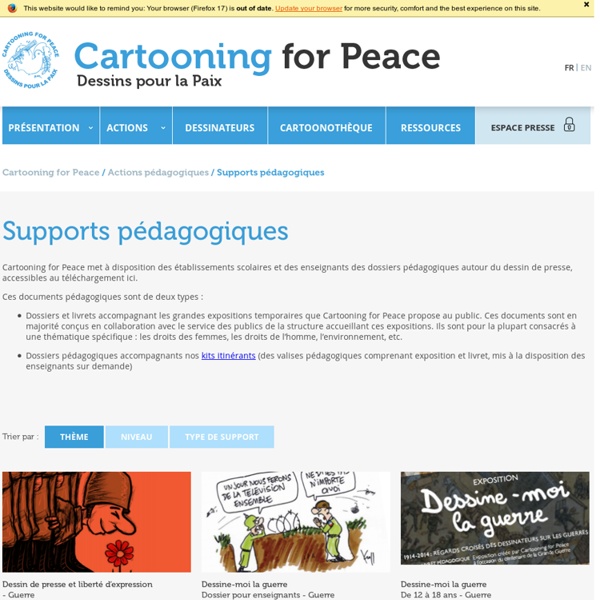 Cartooning for Peace - Supports pédagogiques