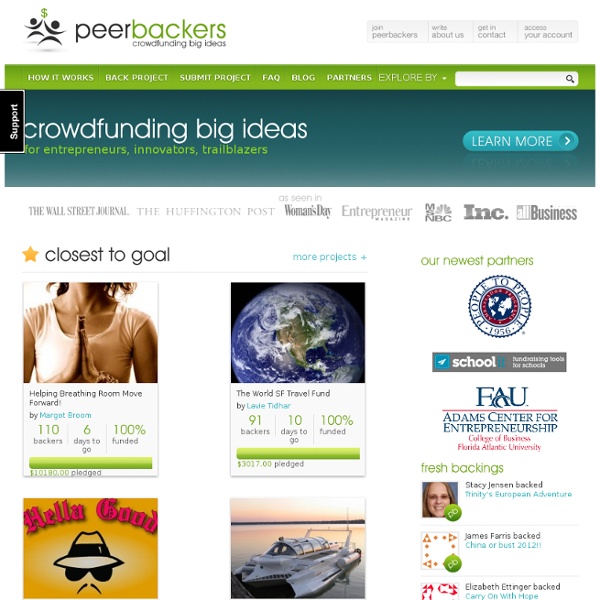 Crowdfunding big ideas