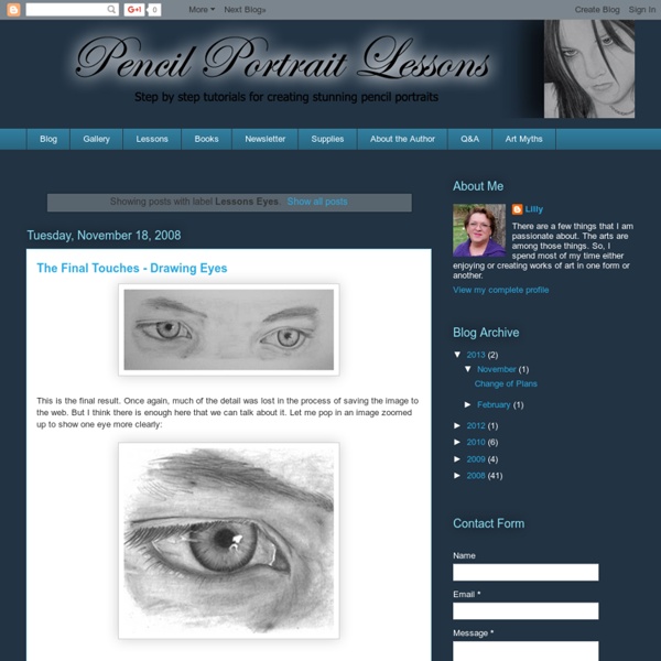 Pencil Portrait Lessons