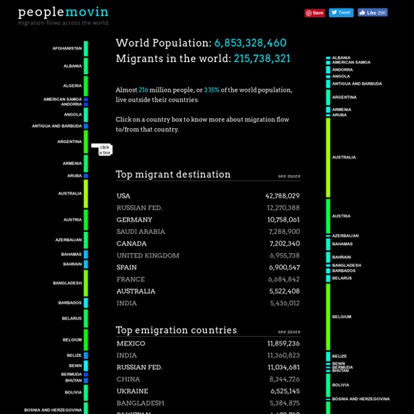 Peoplemovin - A visualization of migration flows