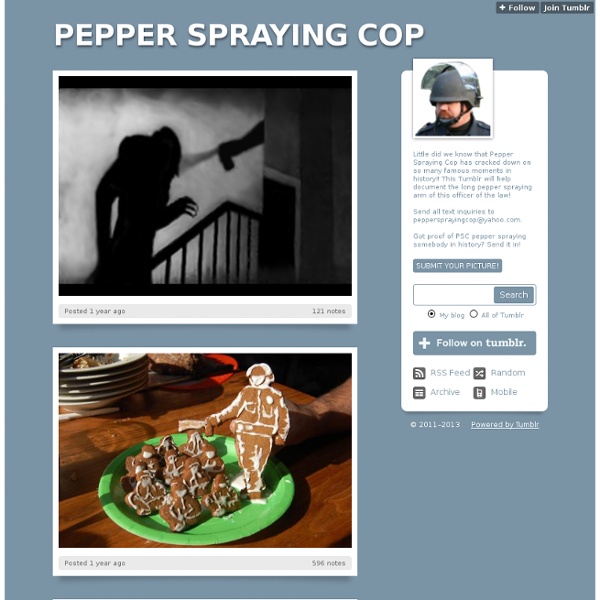 PEPPER SPRAYING COP