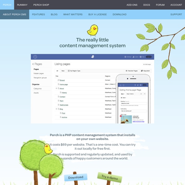 Perch - A really little content management system (CMS)