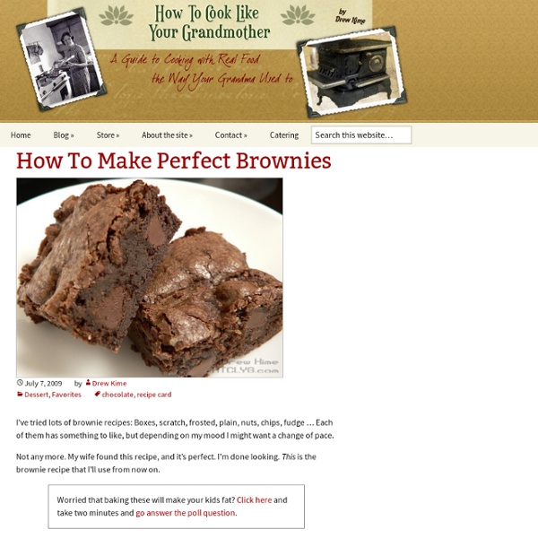 How To Make Perfect Brownies