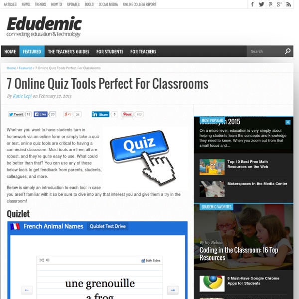 7 Online Quiz Tools Perfect For Classrooms