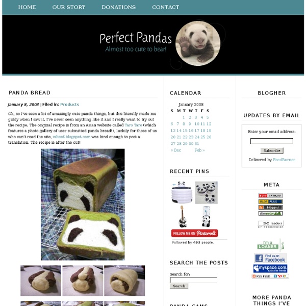 Perfect Pandas » Blog Archive » Panda Bread